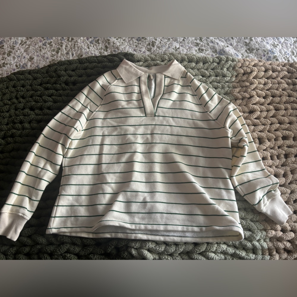 Madewell thin striped polo sweater - size XS
